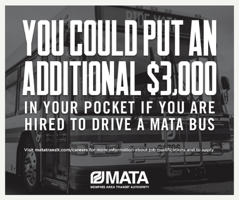 MATA Is Hiring Bus Operators: New Hiring Bonus