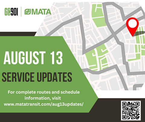 Service Updates for August 13